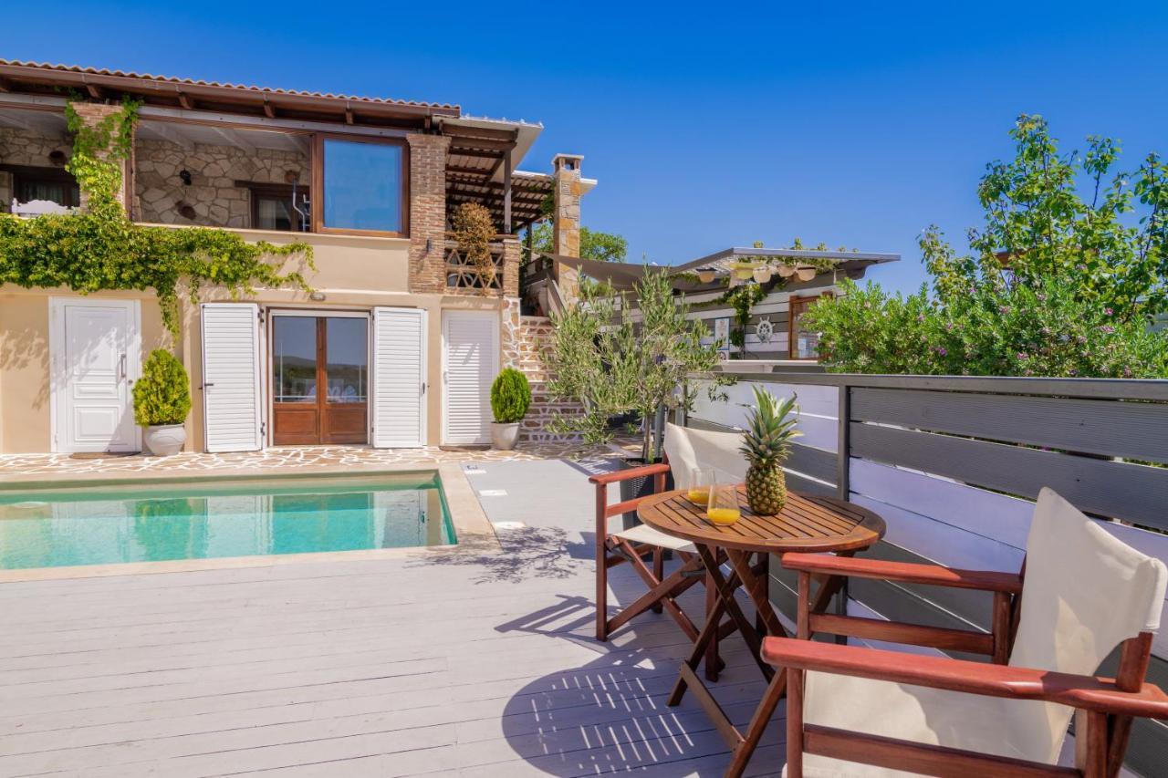 Villa Tramonto With Private Heated Pool, By Zantewize Volímai Exteriör bild